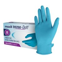 maxill eezee-Doff Nitrile Gloves with Doffing Tab