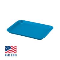 Blue B-Lock flat trays.