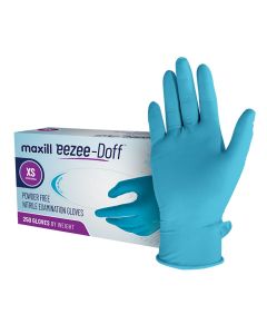 maxill eezee-Doff Nitrile Gloves with Doffing Tab