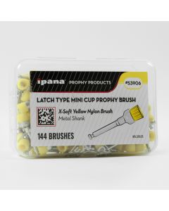 ipana Latch Type Mini Cup Prophy Brushes (Metal Shank)