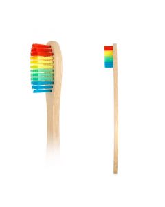 ipana Naturals Adult Rainbow Bristles Bamboo Toothbrush - Soft