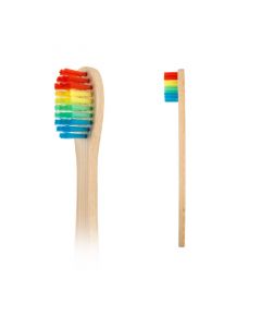 ipana Naturals Kids Rainbow Bristles Bamboo Toothbrush - Soft