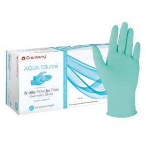 Cranberry AQUA Source Powder Free Nitrile Gloves