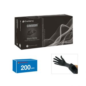 Box of Carbon Nitrile examination gloves, size extra large