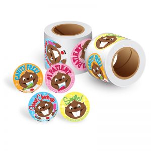 Bucky Beaver Check-up Stickers