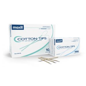 Boxes of 3" and 6" cotton tip applicators 