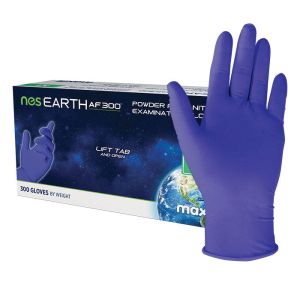 maxill nes EARTH AF 300 Powder Free Nitrile Medical Examination Gloves