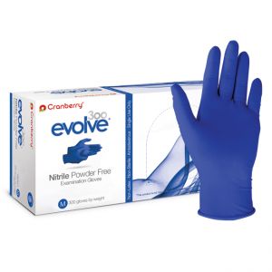 Cranberry evolve 300 Powder Free Nitrile Gloves