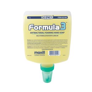 maxill Formula 3 foaming antibacterial hand soap dispenser insert refill Kiwi Mango Scented