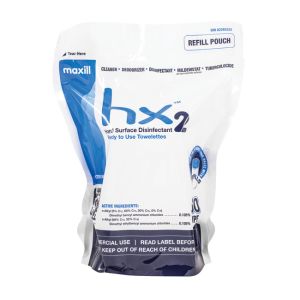 hx2 Hard Surface Disinfectant Wipes (6" x 7") - 160 Wipe Refill Roll --CLEARANCE--