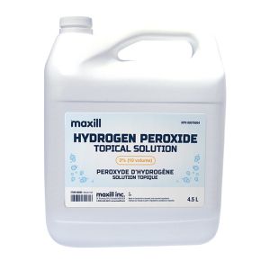 4.5L jug of maxill 3% hydrogen peroxide 