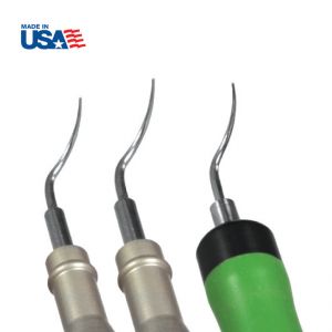 Parkell (maxi-cav) Ultrasonic Scaler Inserts - Left-Curved Perio