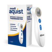 A maxill aquist Infrared Forehead Thermometer and box
