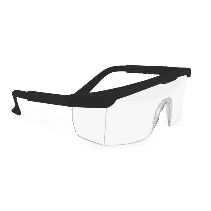 maxill Frames - Adult 275 - Black with Clear Lenses