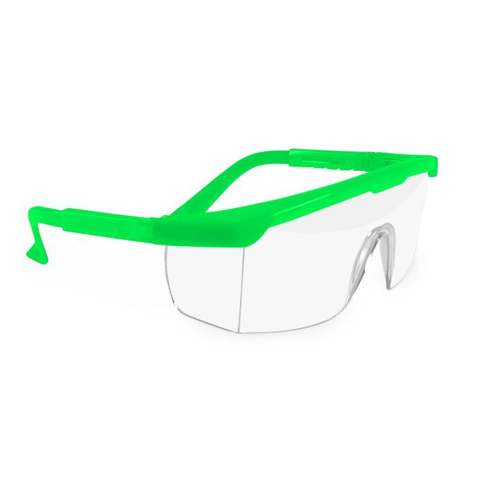 maxill Frames - Adult 275 - Green with Clear Lenses