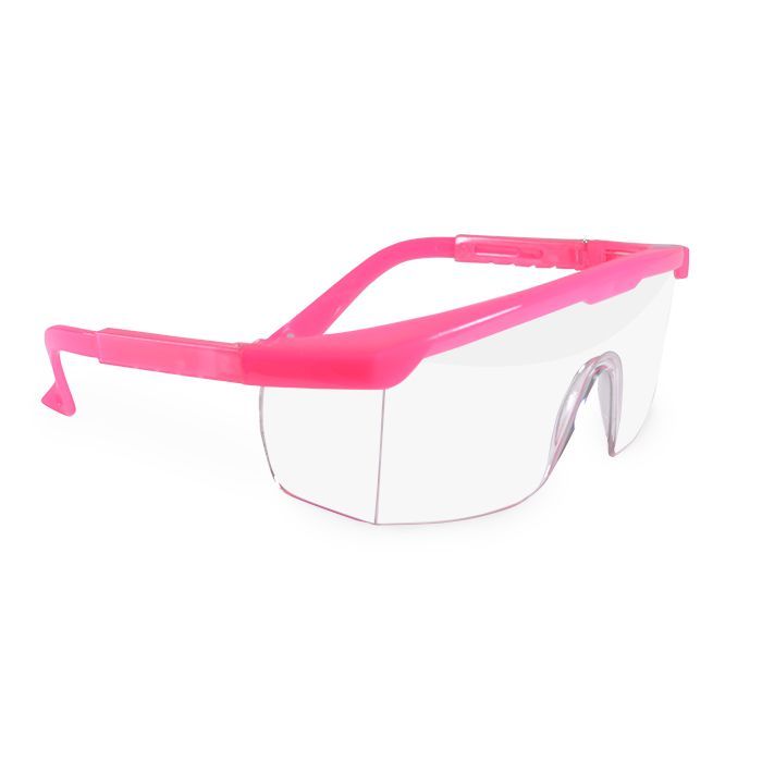 maxill Frames - Adult 275 - Pink with Clear Lenses