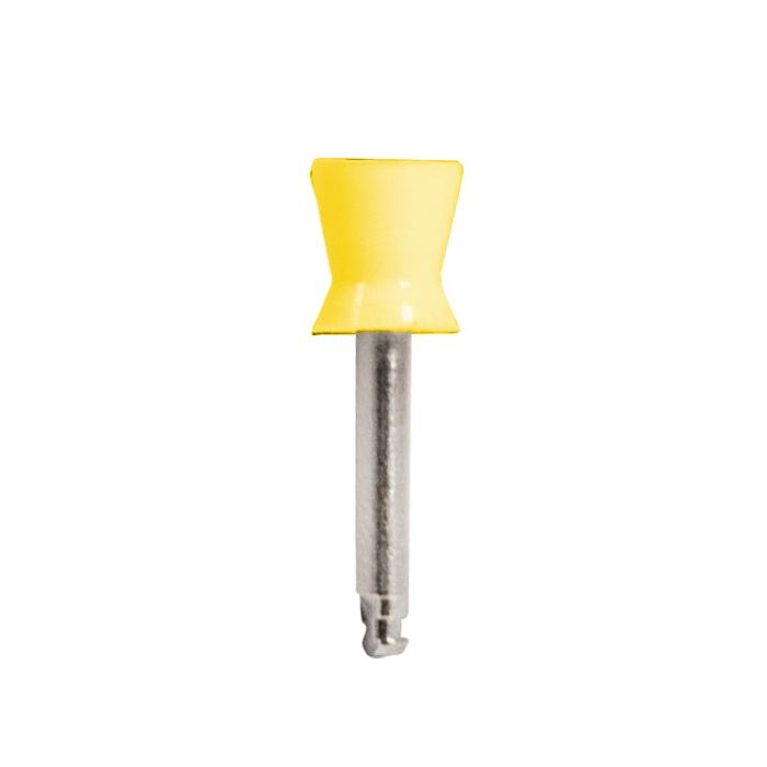 ipana Latch Type Prophy Cup - X-Soft Yellow Short Cups (Metal Shank)