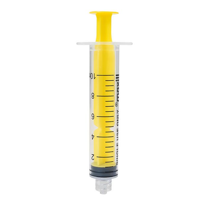 EZEE ID Luer Lock Syringe - 10 mL Yellow