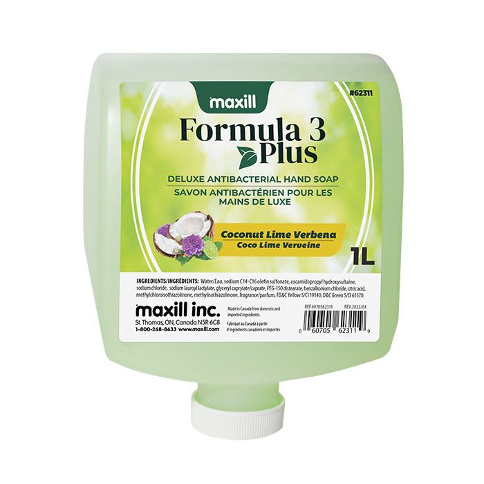 Original Scent Dermex Formula 3 Antibacterial Hand Soap Dispenser Insert Refill 