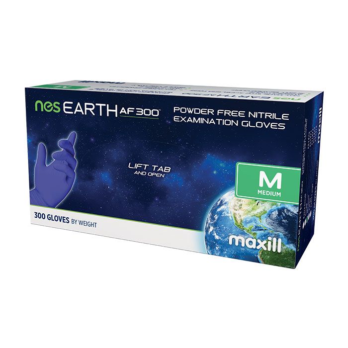 maxill nes EARTH AF 300 Powder Free Nitrile - Medium