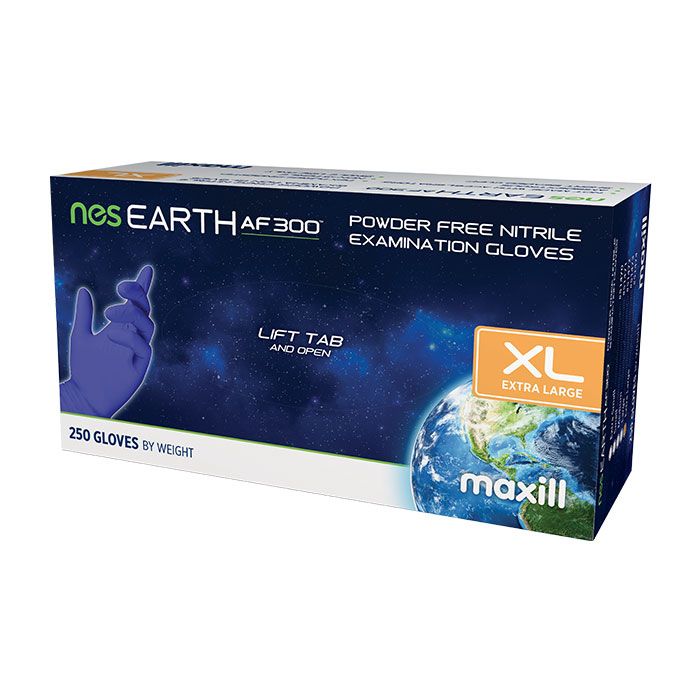 maxill nes EARTH AF 300 Powder Free Nitrile - Extra Large