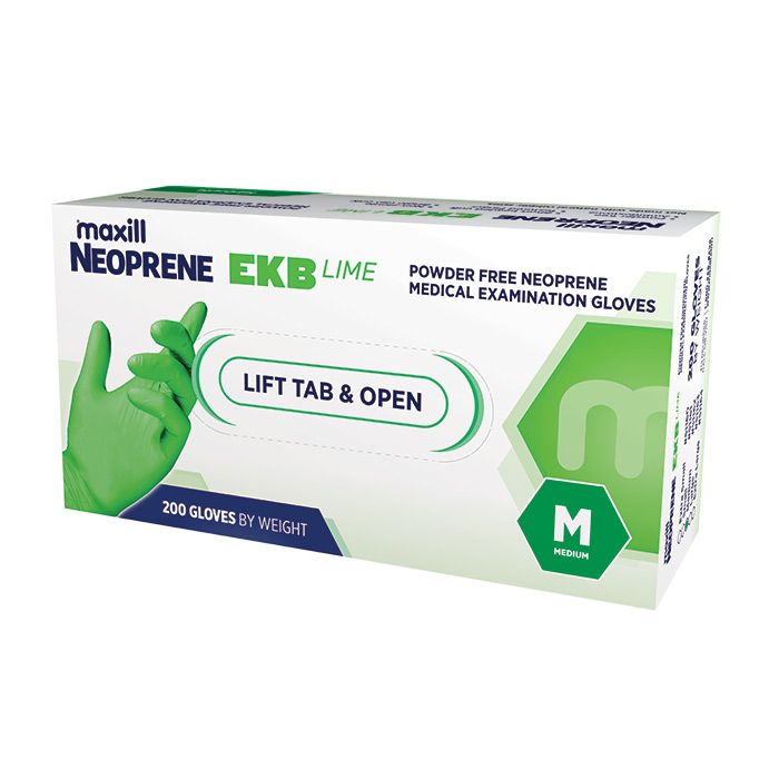maxill Neoprene EKB Lime - Powder Free Neoprene - Medium