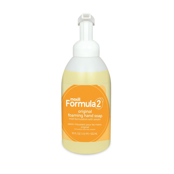 maxill Formula 2 original yellow foaming hand soap.