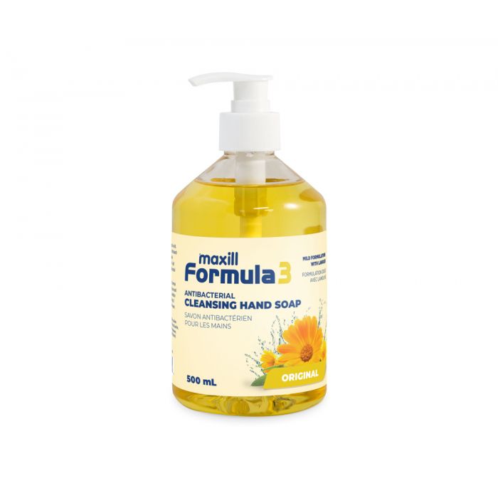maxill Formula 3 original antibacterial hand soap pump.
