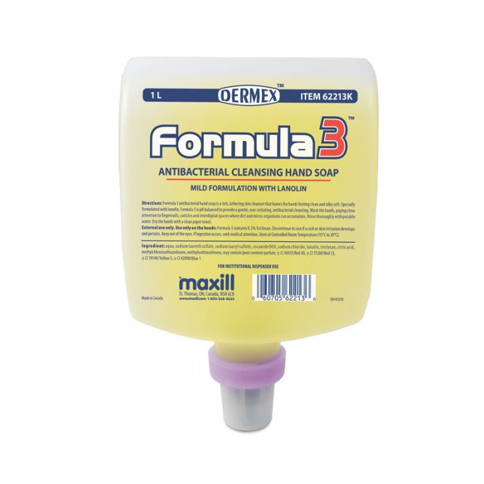 Kiwi Mango Scent Dermex Formula 3 Antibacterial Hand Soap Dispenser Insert Refill 