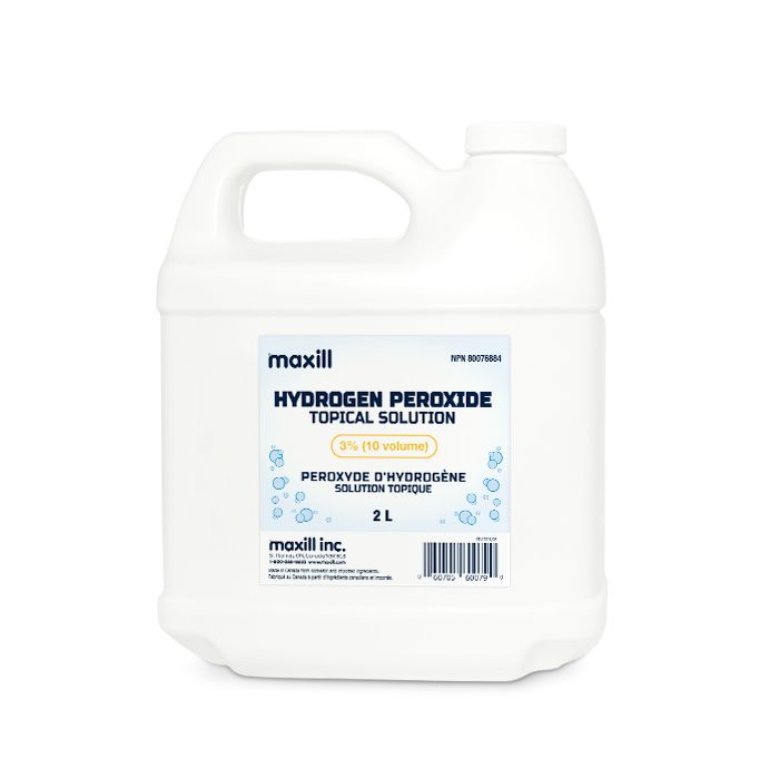 2L jug of maxill hydrogen peroxide 3% solution