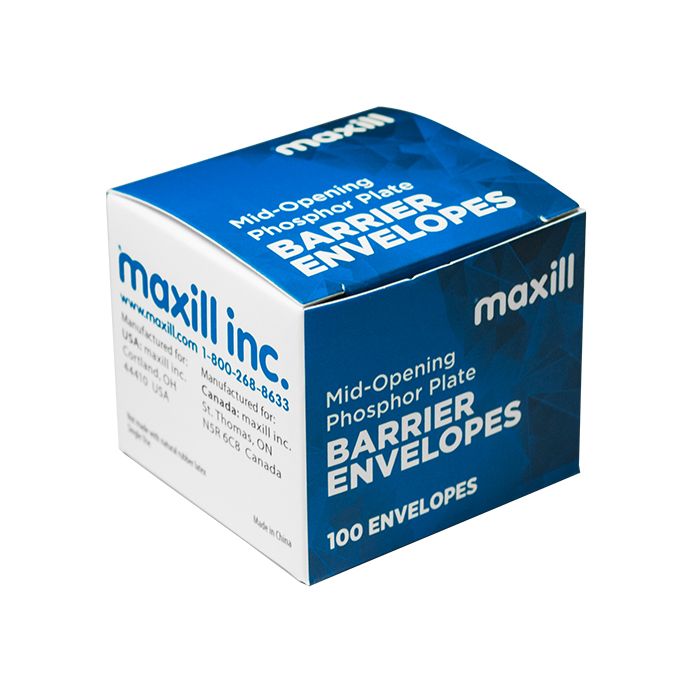 maxill Phosphor Plate Barrier Envelopes - Mid-Opening - Size 0