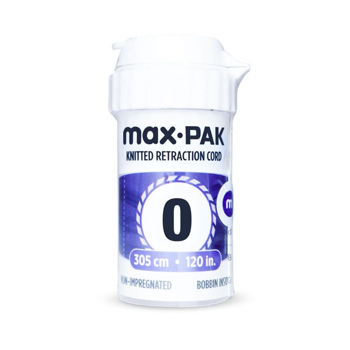 max•pak Knitted Retraction Cord - Non-Impregnated - Size 0