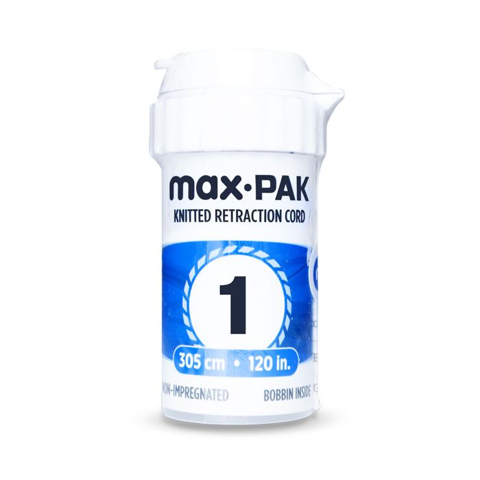 max•pak Knitted Retraction Cord - Non-Impregnated - Size 1