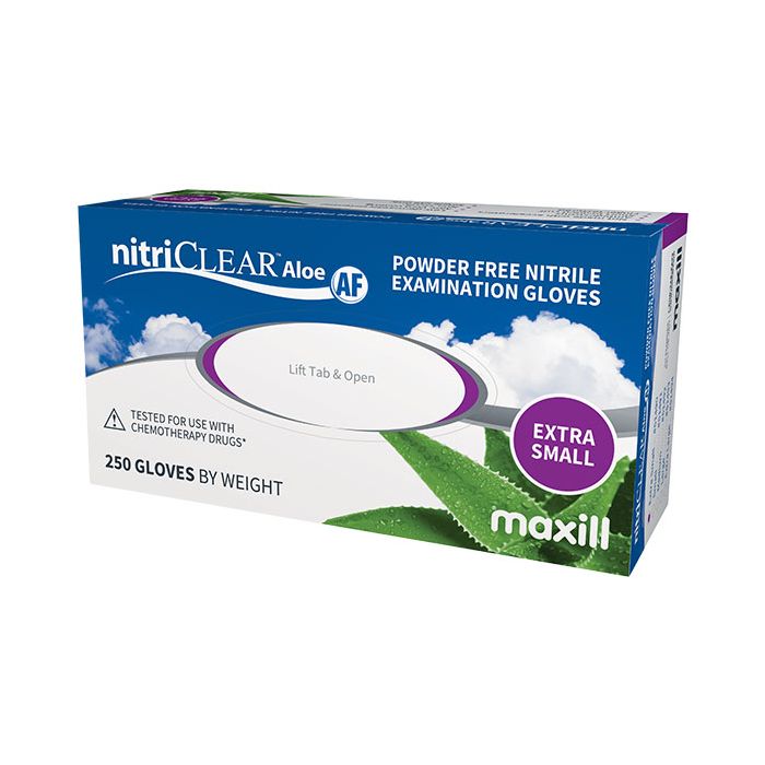 nitriCLEAR Aloe AF Nitrile Gloves - Extra Small