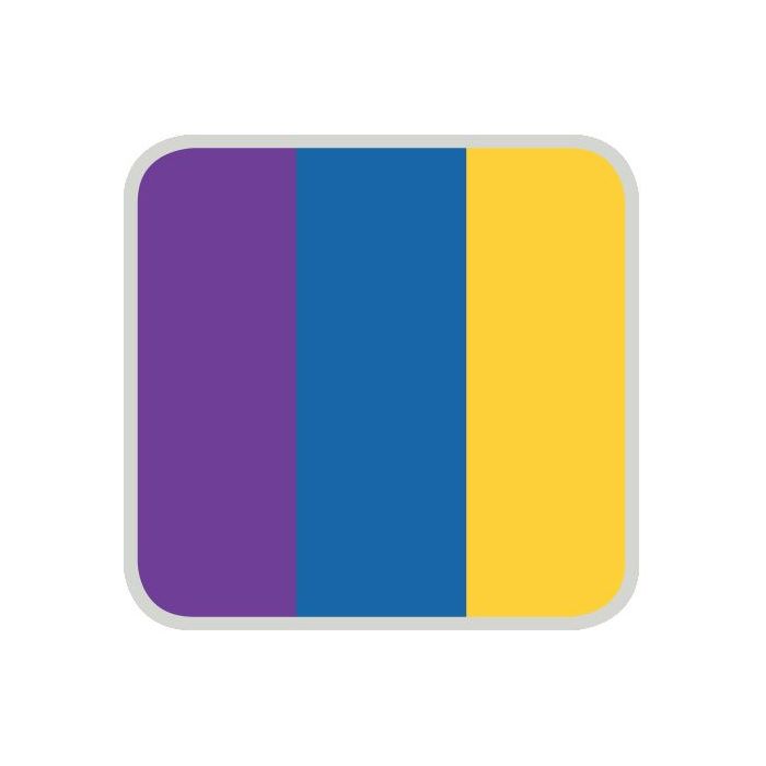 Pro-Form Mouthguard Laminates - 3 Colour-Square-Purple/Blue/Yellow