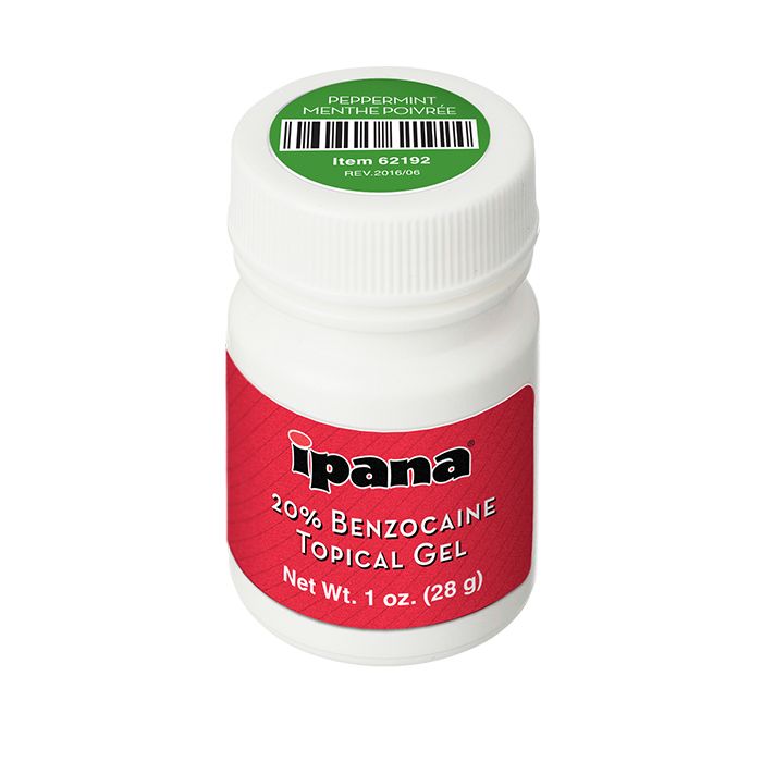 ipana 20% Benzocaine Topical Gel - Peppermint