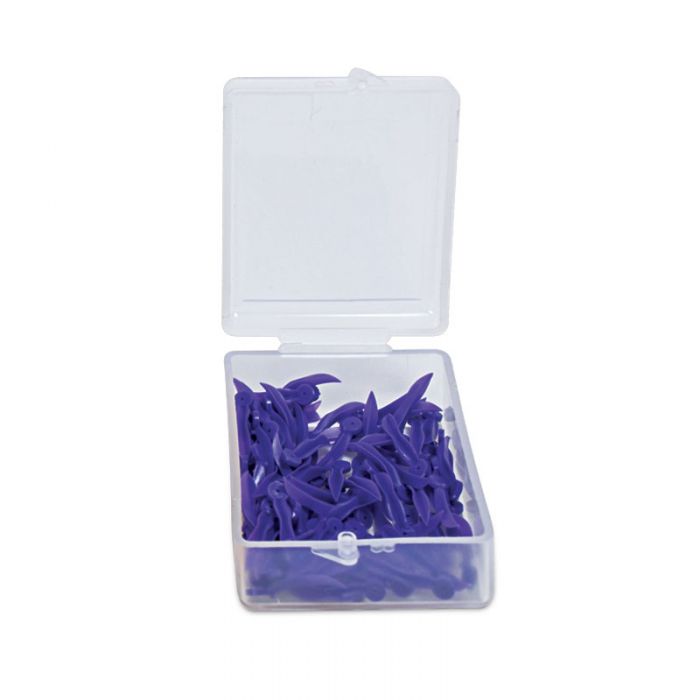 Plastic Wedges With Hole - Large (Purple)