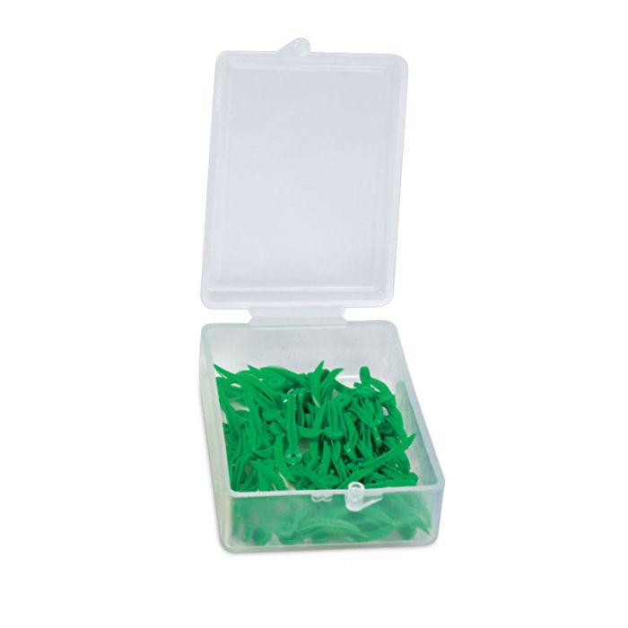 Plastic Wedges With Hole - Small (Green)