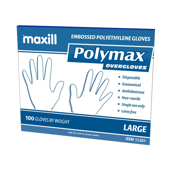 Sleeve of size large Polymax over gloves