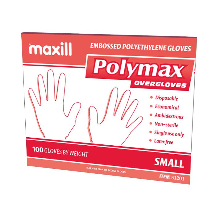 Sleeve of size small Polymax over gloves.