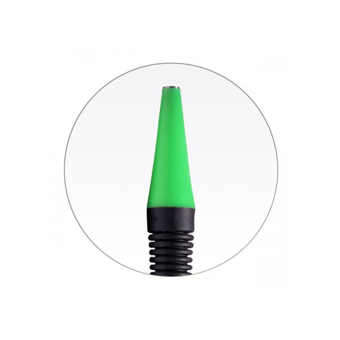 Zirc Soft Grip Mirror Handle - Cone Socket, Single End - Neon Green