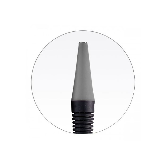 Zirc Soft Grip Mirror Handle - Cone Socket, Single End - Grey