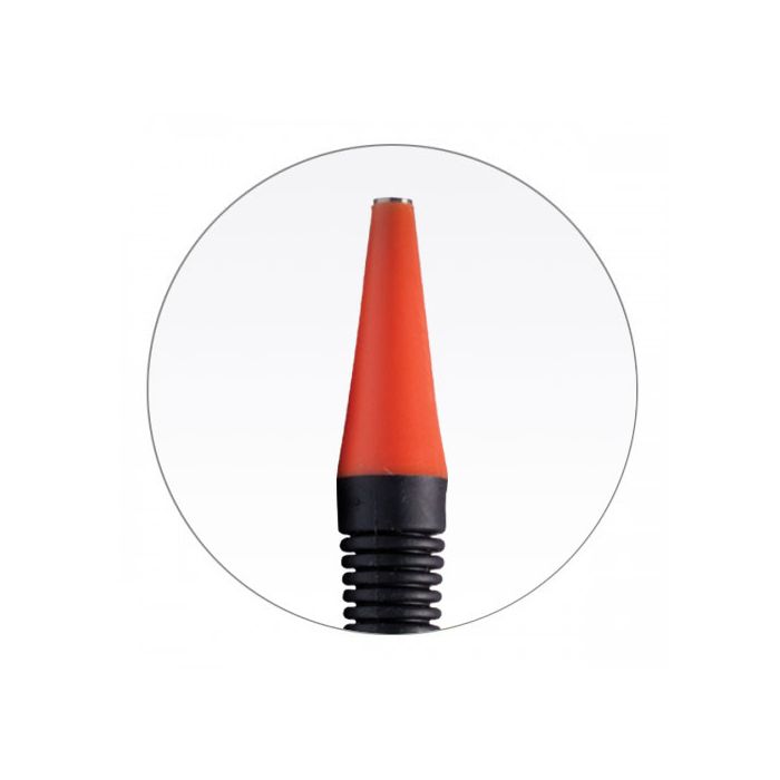 Zirc Soft Grip Mirror Handle - Cone Socket, Single End - Neon Orange