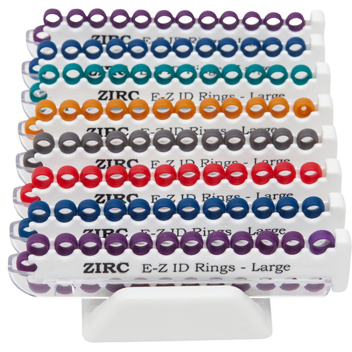 E-Z ID Rings Jewel System - Large (6.35 mm - 9.525 mm) - fits maxill 1/4" handles