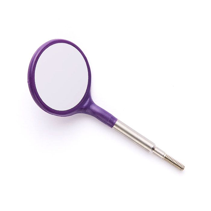 Crystal HD #4 Mouth Mirror Head Single Color (12pk)-Plum (E)