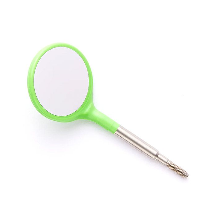 Crystal HD #4 Mouth Mirror Head Single Color (12pk)-Neon Green (P)