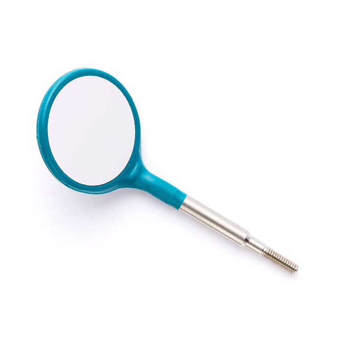 Crystal HD #5 Mouth Mirror Head Single Color (12pk)-Teal (J)