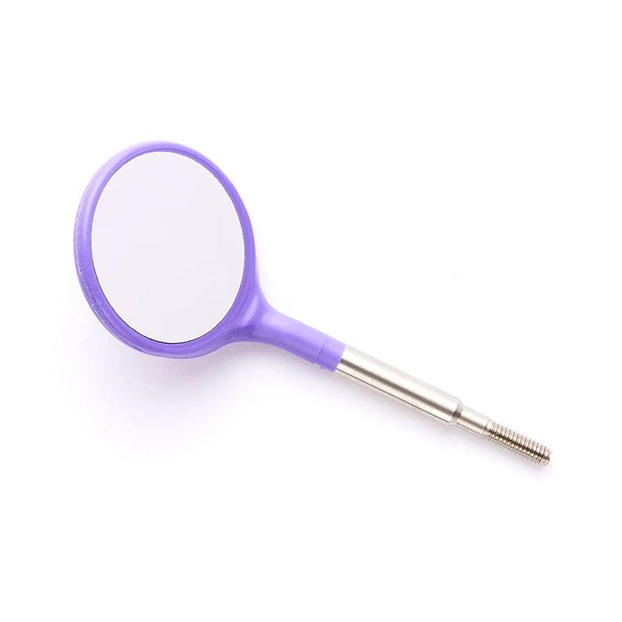 Crystal HD #5 Mouth Mirror Head Single Color (12pk)-Neon Purple (R)