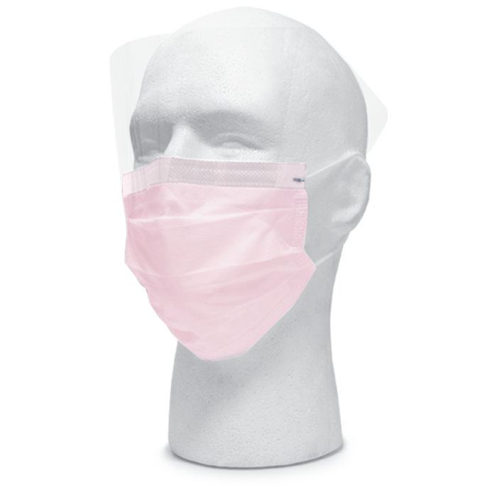 maxill Plus Masks with Anti-fog Visor - Pink