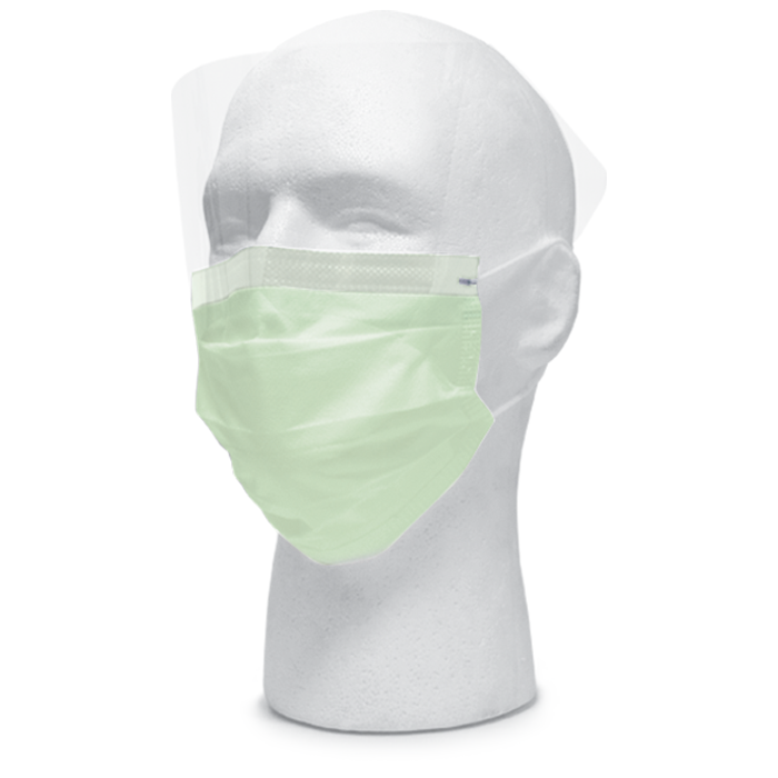 maxill Plus Masks with Anti-fog Visor - Green